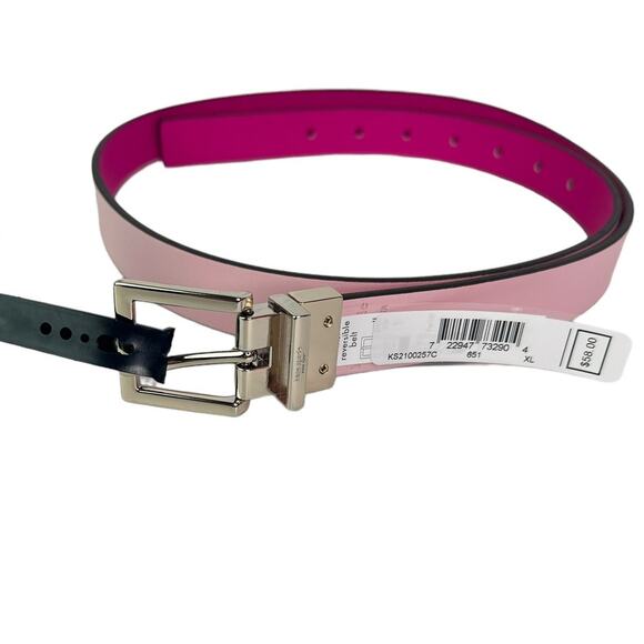 Kate Spade Reversible Belt  XL Vivid Snapdragon and Pink with Gold Hardware main image 6